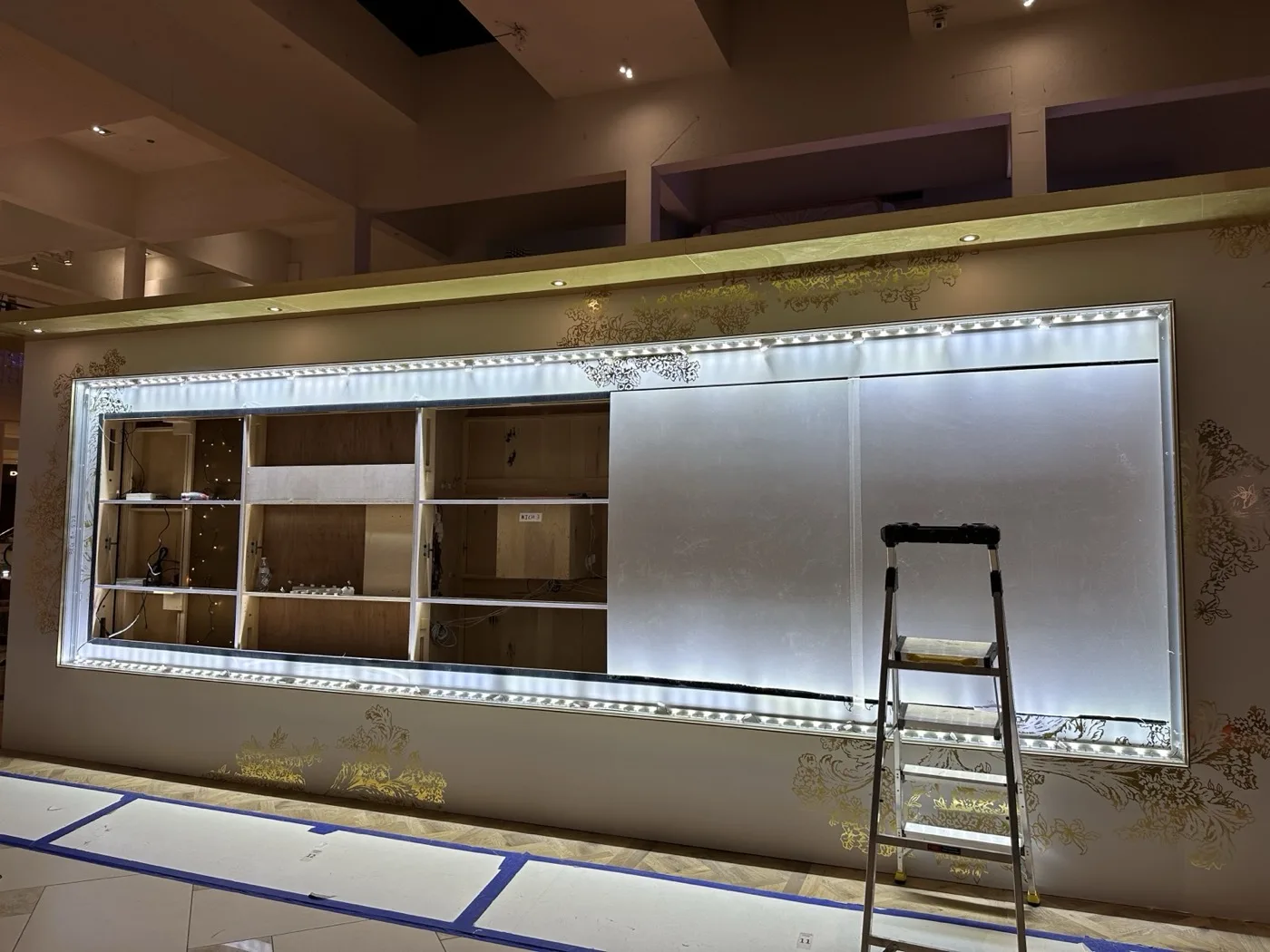 Dior storefront electrical installation by Laguna Electric