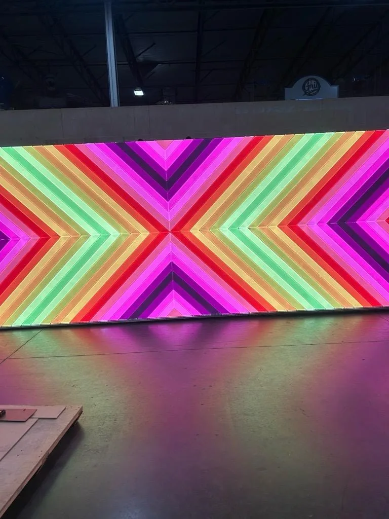 Custom LED wall lighting installation by a commercial electrical contractor